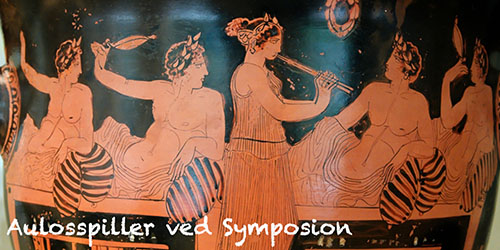 Vasemaleri - Kvindelig aulosspiller af Niciasmaleren, ca. 420 bc
