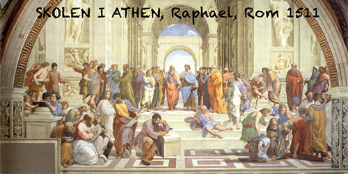 Skolen i Athen af Raphael