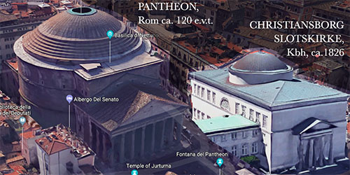 Pantheon vs Christiansborg Slotskirke